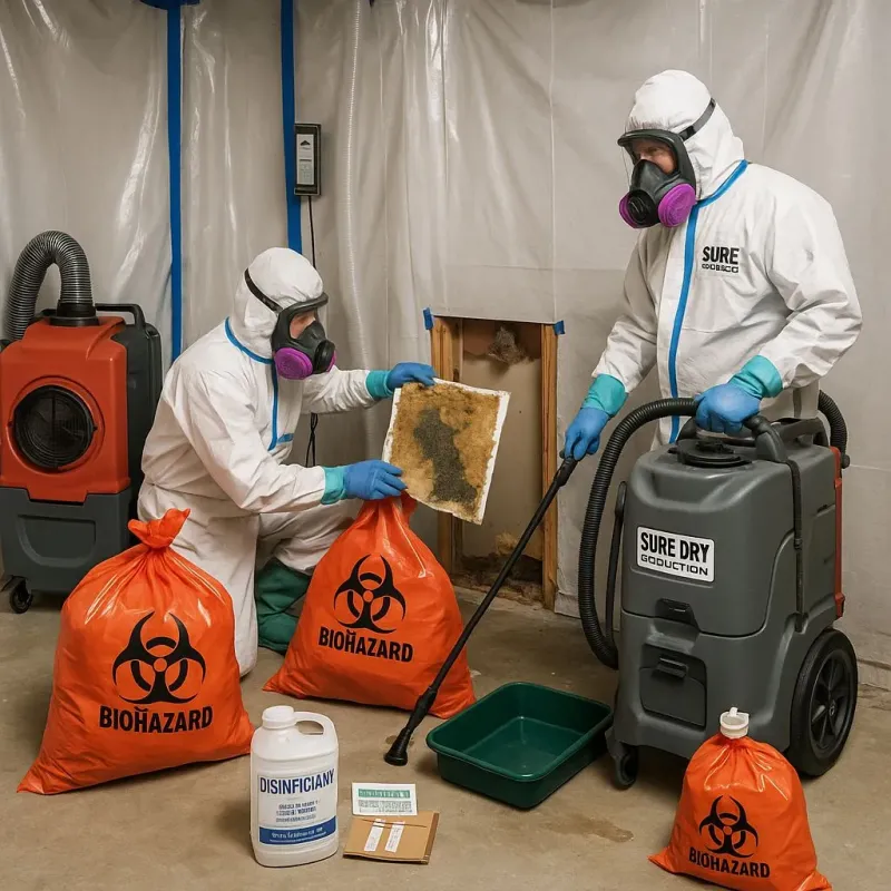 Contaminated Water Handling Protocols process in Dent, OH